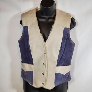 Vintage Ms. Pioneer Suede Leather Vest 70's